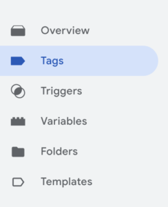 開啟 Google Tag Manager 點擊 Tag